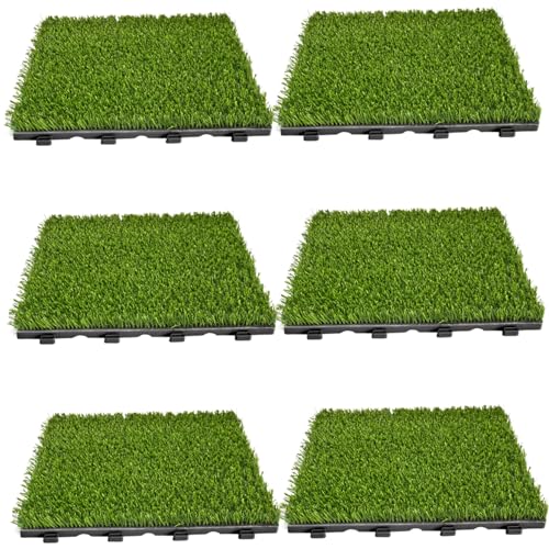 tddouck PetSupplies Graspolster für Hunde, 6pcs 12x12 Weiche durchlässige Hundepee -Gras, bissbeständig von tddouck