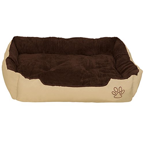 tectake Hundebett Hundekissen Hundesofa Schlafbett braun - Diverse Größen - (Größe XXL | no. 401422) von tectake