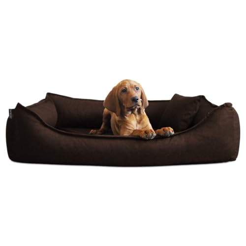 tierlando Donald Ortho Hundebett Anti Haar S M L XL XXL 60 80 100 120 150cm D4-01 Größe: 4 100x80cm | Farbe: 01 braun dunkel von tierlando