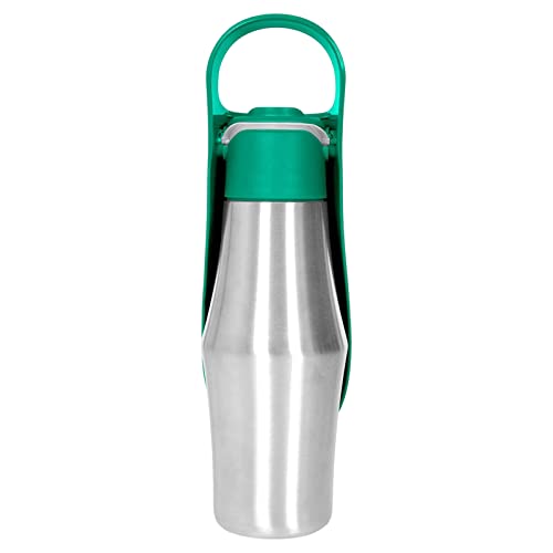 tinysiry Faltbare Wasserflasche für Hunde mit Futternapf, 750 ml, tragbarer Wasserspender für Hunde mit Trinkbecher zum Wandern, Reisen, Spazierengehen im Freien, Outdoor-Wasserkocher, Hundefütter von tinysiry