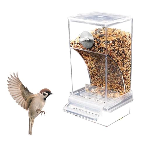 Auto Bird Feeder, No Mess Bird Feeder, Bird Cage Feeder, Automatic Feeding Food Container Spill and Splash-proof Bird Cage Accessories for Lovebirds Parrot Canary Finch von tkerinse