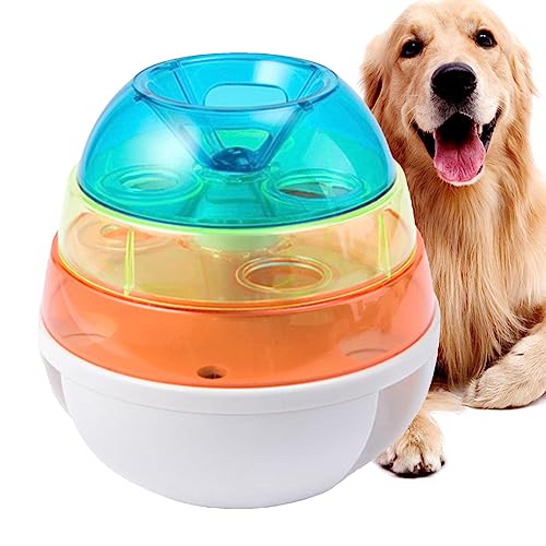 Leckerli-Turm Hundespielzeug - Leckerli-Ball-Spender, Pet Slow Feeder Tumbler Ball, interaktiver Futter-Puzzle-Ball für Hunde, reduzieren Langeweile und verbessern den , lustiges von tongfeng