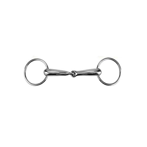 127mm Edelstahl-Trense Bit Horse Ring Hohlgelenk Mund Loser O-Ring Horse Bit für Pferdesportzubehör von tooloflife