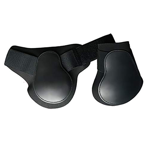 tooloflife Pferde-Sportstiefel, PU, verstellbare Pferdesehnen-Bandage, sicherer Beinschutz, Reitausrüstung für Springen, Reiten, Events, Dressur, 2 Stück, Hinterbein, schwarz, extra groß tooloflife Pferde-Sportstiefel, PU, verstellbare Pferdesehnen-Bandage, sicherer Beinschutz, Reitausrüstung für Springen, Reiten, Events, Dressur, 2 Stück, Hinterbein, schwarz, extra groß von tooloflife