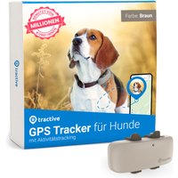 Tractive GPS Tracker für Hunde - Set braun von tractive