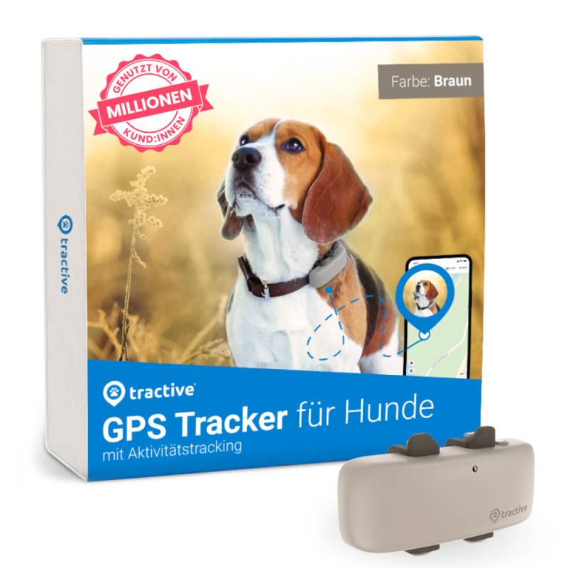 Tractive GPS Tracker für Hunde - braun von tractive