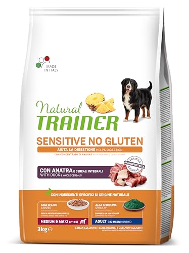 Natural Trainer Sensitive No Gluten, Futter für Erwachsene Hunde mit Ente – 3 kg von trainer
