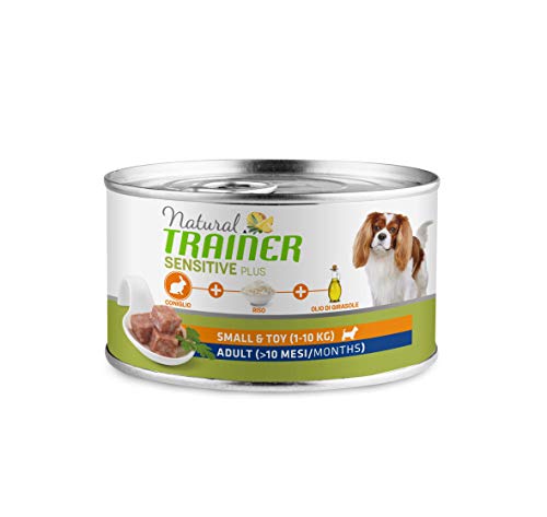 Natural Trainer Sensitive Plus, Nassfutter für Hunde mit Kaninchen, Reis, Maisöl, 24 x 150 g von trainer