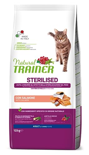 Trainer Natural Sterilised Erwachsene mit Lachs und Erbsenfaser 10 kg, 10.000 g von trainer