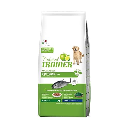 TRAINER Natürlicher Hund Maxi Erwachsene Thunfisch und Reis 12 kg von trainer