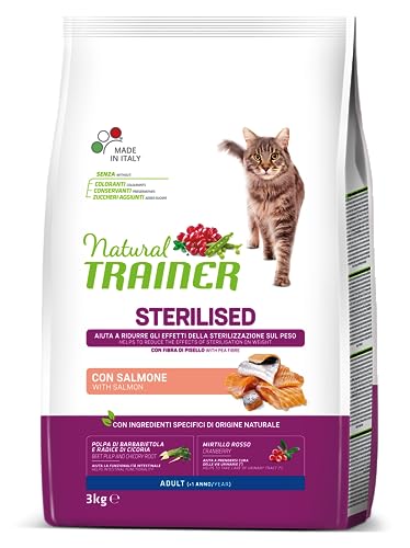 Trainer Natural Sterilised Adult mit Lachs und Erbsenfaser 3 kg, 3000 g von trainer