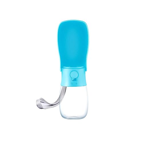 tuwiwol 2 in 1 Hund Wasserflasche Cup Pet Feeder auslaufsicher Hunde Katzenfutterbehälter Spender Reisezubehör Haustierbedarf, Grün von tuwiwol