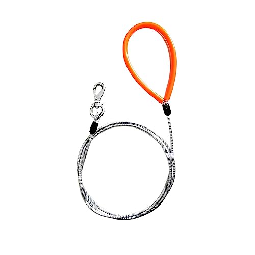 tuwiwol Pet Walking Leine Reißfestes 360 Grad Rotations Stilvolles Anti Rost Glattes Trainingsgeschirr Halsband Halskettenzubehör, Transparent, 1.5 Mio von tuwiwol