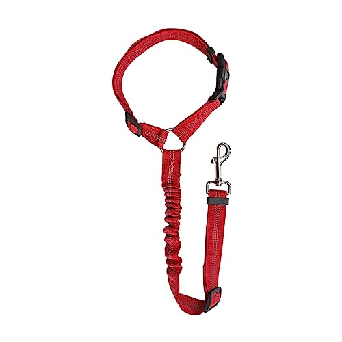 tuwiwol Polyester Pet Walking Leine Tragbare Ersatz Anti verloren Einfarbig Einstellbare Haustiere Halsband Halsband Zubehör, Rot von tuwiwol