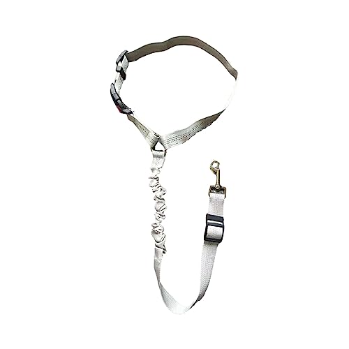 tuwiwol Praktisches Hunde Sicherheitshalsband – sorgt für die Sicherheit von Haustieren überall. Sicherheitsgurt Halsband für Haustiere, einfach zu verwenden, skalierbar, Hellgrau, 1 von tuwiwol