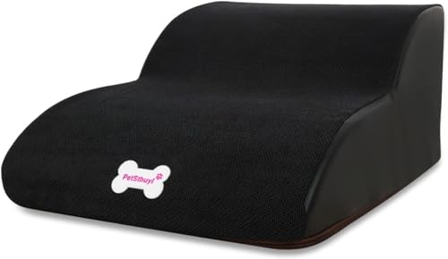 2-Stufen-Hundetreppe For Schlafsofa, Rutschfeste Schaumstoff-Haustierrampe For Kleine Verletzte Hunde Und Katzen, Tragbare Haustierleiter Mit Abnehmbarem Und Waschbarem Plüschbezug ( Color : C , Size von tylxayoxa