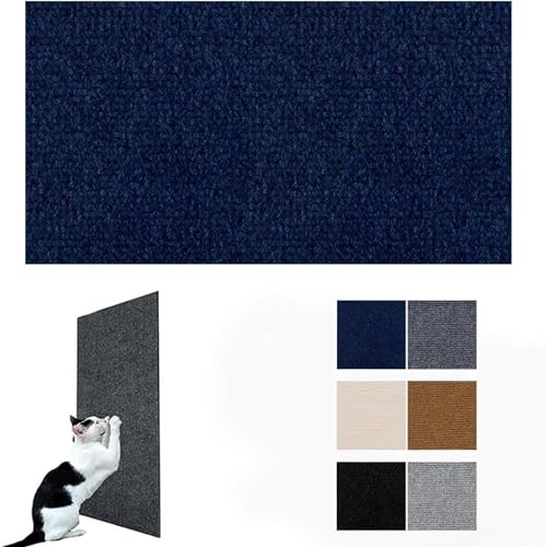 60×100cm DIY Climbing Cat Scratcher Kratzmatte Katze Sofa Mit Selbstklebendem Typ Ist Es Schneidbar, Verschleißfest Und Kratzfest Und Wirft Keine Späne (Color : Blue, Size : 60x100CM) von tylxayoxa