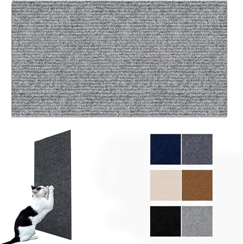 Cat Scratching Mat, Climbing Cat Scratcher, Cat Scratching Mat Self-Adhesive, Versatile Trimmable Self-Adhesive Cat Couch Protecto (Color : Light Grey, Size : 40x100CM) von tylxayoxa