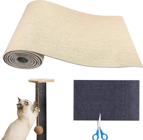 Climbing Cat Scratcher 60×100cm,2024 New DIY Climbing Cat Scratcher,Trimmbare Selbstkleber Kratzmatte Katze,widerstandsfähig Katzenmöbel Fußmatte Kratzpad,Kratzmöbel SchutzungCat Scratcher (Color : K von tylxayoxa