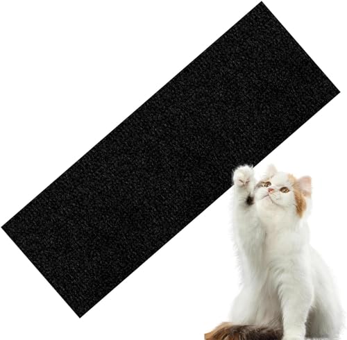 DIY Climbing Cat Scratcher,Trimmbare Selbstkleber Kratzmatte Katze,widerstandsfähig Katzenmöbel Fußmatte Kratzpad,Kratzmöbel SchutzungCat Scratcher (Color : Black, Size : 30x100CM) von tylxayoxa