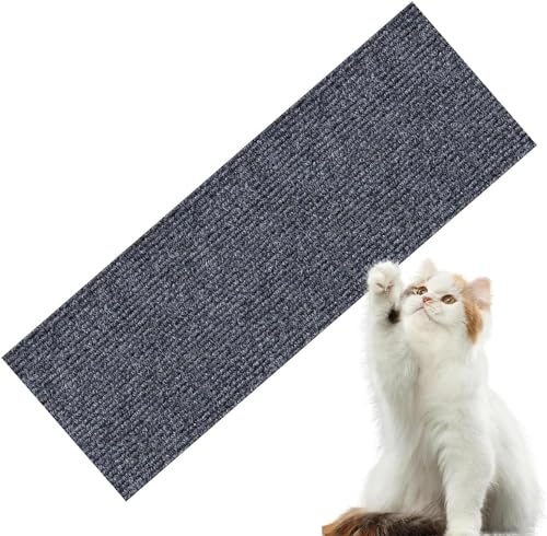 DIY Climbing Cat Scratcher,Trimmbare Selbstkleber Kratzmatte Katze,widerstandsfähig Katzenmöbel Fußmatte Kratzpad,Kratzmöbel SchutzungCat Scratcher (Color : Dark Gray, Size : 30x100CM) von tylxayoxa