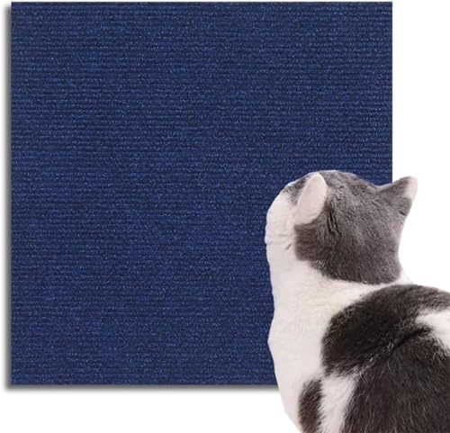 DIY Kletternder Katzenkratzer, Schneidbare Selbstklebende Katzenkratzmatte, Sofaschutzteppich, Kratzpolster for Katzenwand, Kratzmöbelschutz Katzenkratzer (Color : Blue, Size : 16 * 40in) von tylxayoxa