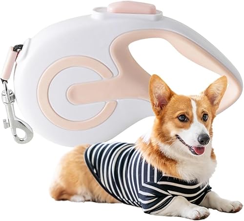 Einziehbare Hundeleine 5 M, Strapazierfähige Ausziehbare Hundeleinen Aus Nylonband, Geeignet for Kleine Und Mittelgroße Hunde Bis 20 Kg(Color:E,Size:M) von tylxayoxa