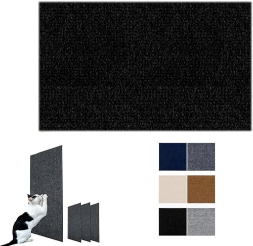 Katzenkratzmatte Sisal Katzenkratzmatte Kratzmatte Für Katze Mit Klebeband Katzenkratzmatte (Color : Black, Size : 60x100CM) von tylxayoxa