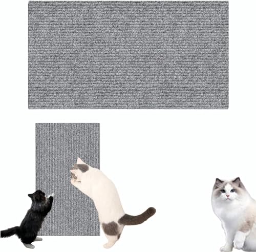 Kratzmatte Für Katzen, Kletter-Katzenkratzer,DIY Zuschneidbare Selbstklebende Teppich-Katzenmattenunterlage, Teppich-Katzenkratzer-Möbelschutz (Color : Gray2, Size : 60 * 100 cm) von tylxayoxa