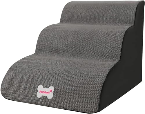 tylxayoxa Haustiertreppe, 3-Stufen-Hundetreppe, Abnehmbare Und Waschbare Hundetreppe Mit Geneigten Stufen Und Rutschfester Unterseite, Weiche Und Bequeme Hunderampe (Color : D, Size : 3 Steps) von tylxayoxa