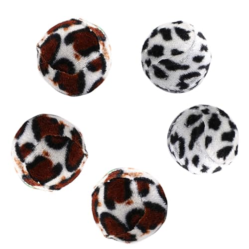 ulafbwur Best Cat Toys Katzenspielzeug, lustiges Zebrastreifen, Leopardenball, interaktives Spielzeug, interaktives Spielzeug, 5 Stück von ulafbwur