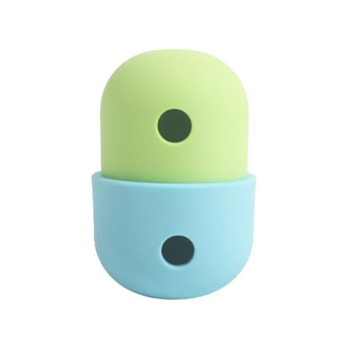 ulafbwur Best Dog Toys Pet Toy Ball Bouncy Column Appearance Hole Easy to Clean Creative Relieve Stress Silicone Leaking Food Ball Dog Toy for Teddy Pet Cool Dog Toys von ulafbwur