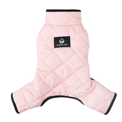 ulafbwur Haustier-Outfits, Reiner Farbmantel für Hunde, hält warm, einfarbig, langlebig, elegant Rosa 2XL von ulafbwur