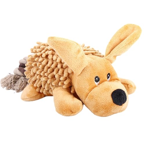 ulafbwur Hundespielzeug Hund Plüschtier Bissfest Sicher Niedliche Form Hund Quietschendes Spielzeug für Indoor Dog Molar Toy Fun Dog Toys von ulafbwur