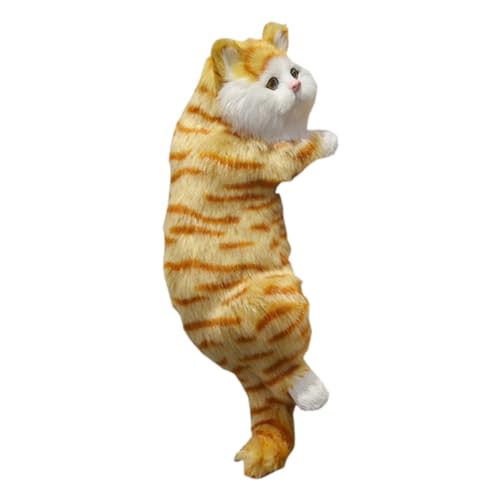 ulafbwur Simulation Cat Simulation Cat Eco-Friendly Vivid Artificial Fur Lovely Simulation Stuffed Plush Cat Toy for Household Simulation Cat Plush Cat von ulafbwur