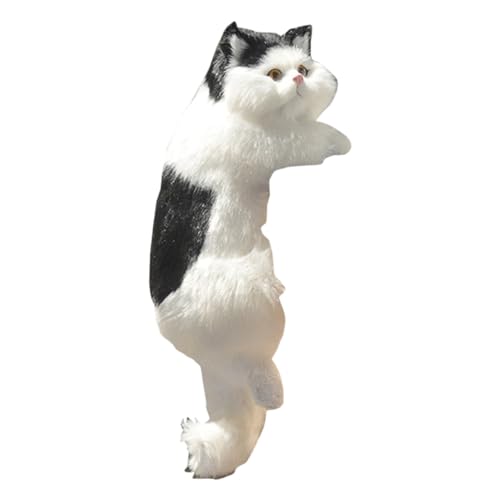 ulafbwur Simulation Cat Simulation Cat Eco-Friendly Vivid Artificial Fur Lovely Simulation Stuffed Plush Cat Toy for Household Simulation Pet Plush Cat von ulafbwur