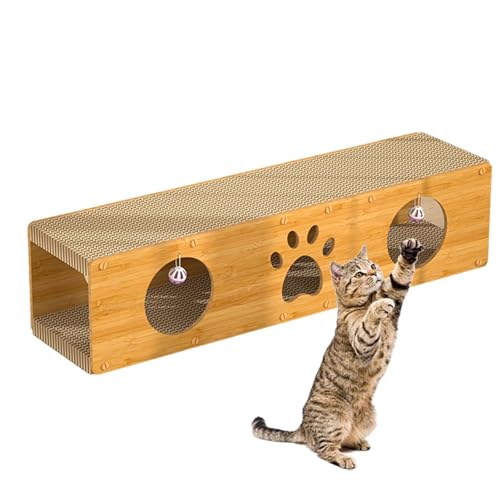 Kratzkarton für Katzen, Kratztunnel für Katzen - Doppeldecker-Kratzlounge für Kätzchen | Haustierkatzenzubehör, interaktive vertikale Kratzpads für Haustierkatzen und Kätzchen von ulapithi