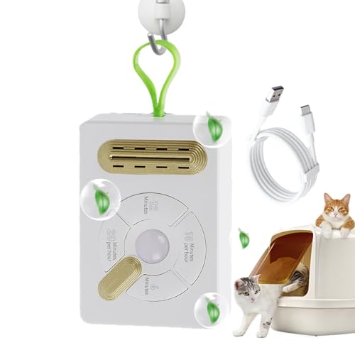 Katzenstreu-Plug-In, Katzenstreu-Luftreiniger | Geruchserfrischer für Haustiere | Intelligenter, multifunktionaler, einfach zu bedienender, leiser, gründlich reinigender, sicherer von ulapithi