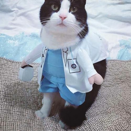 Pet Halloween Costume Funny Dog Cat D octor Costume Pet D octor Clothing Funny Cosplay Clothes Dress Apparel Outfit Uniform von umsl