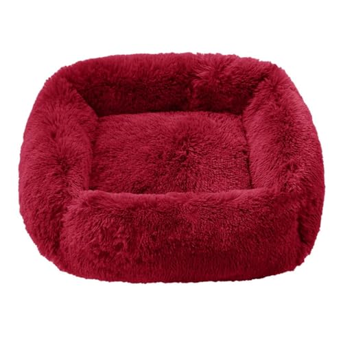 umsl Hundebetten Matten Super Soft Square Pet Dog Bed Cat Bed Plush Full Size Calm Bed Comfortable Sleeping Artefakt Soothing Bed Katzenhaus Hundehaus Katzenhaus Hundebett von umsl