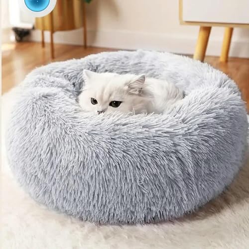 umsl Super Katzenbett Warm Schlafen Katzennest Weiches Langes Plüsch Haustier Hundebett für Hunde Korb Kissen Katzenbett Katzenmatte Tiere Schlafen Katzenhaus Hundehaus Katzenhaus Katzenbett von umsl