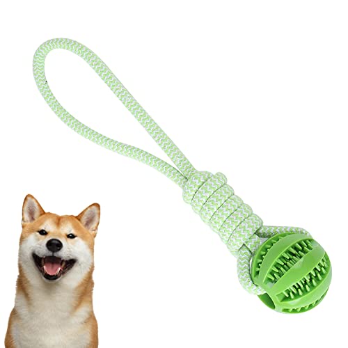 univolunaris Langeweile Linderung Essen Kleie Training Hund Spielzeug Kauen Ball Schleifen Mit Seil(Gren) von univolunaris
