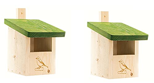 unzutreffend 2X Nistkasten-Vogelhaus-Meisenkasten-Nisthohle,aus Holz NISTKÄSTENSET von unzutreffend