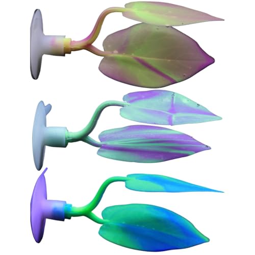 3 Stück Betta Bett - Betta Hängematte - Kampffisch Blatt - Betta Bett Aquarium Künstliche - Simulationsblätter Mit Saugnapf Künstliche Pflanzen Blatt Für Betta Fisch Ruheplatz von usefulbeauty