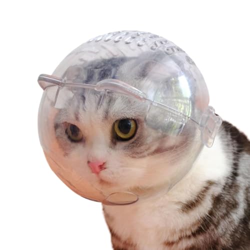 usefulbeauty Haustierpflege, transparente Katzenmündung | Anti -Biss -Astronaut -Mündung für Katze - Mehrzweckkätzchenhaube, kugelförmige Haustierkopfabdeckung zum Nageltrimmen von usefulbeauty