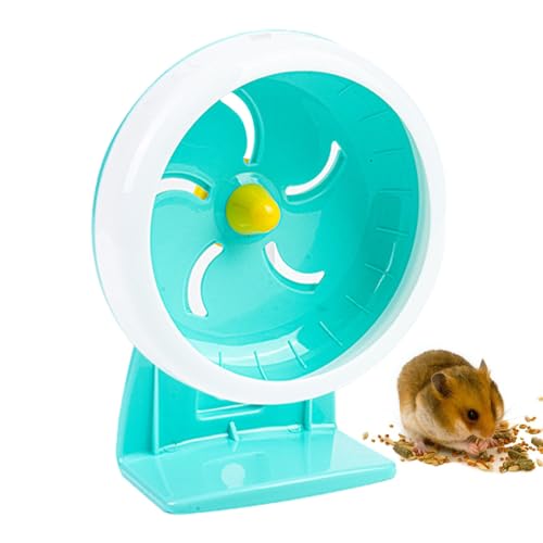 usefulbeauty Kleines Hamsterrad, Hamsterrad für Käfig | Leises Mausrad mit Ständer,7-Zoll-Laufscheibe, rutschfestes, multifunktionales Kleintier-Trainingszubehör für Hamster, Chinchilla, Maus von usefulbeauty