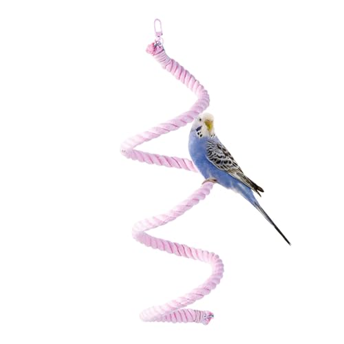 usefulbeauty Seilstange für Vogelkäfige, Vogelkäfig Barsch | Flexibler Arasbarsch Stand für Cockatiel | Macaw Swing Ladder Bite-resistente Flexible Standstock von usefulbeauty