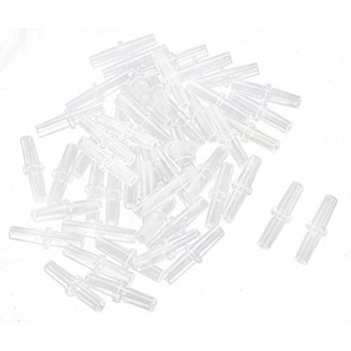 sourcing map 50pcs klar Kunststoff 2mm Dia Aquarium Air Line Tubing Ventil Anschlüsse de von uxcell