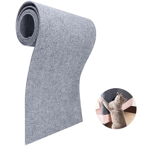 Kratzmatte Katzen Selbstklebend Kratzteppich Katze Wand Kratzschutz Sofa Katze DIY Climbing Cat Scratcher für Wandmontage Geeignet Möbel Kratzschutz Tür(#4,30x100cm) von uyeoco