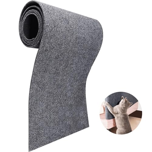 Kratzmatte Katzen Selbstklebend Kratzteppich Katze Wand Kratzschutz Sofa Katze DIY Climbing Cat Scratcher für Wandmontage Geeignet Möbel Kratzschutz Tür(#5,30x100cm) von uyeoco